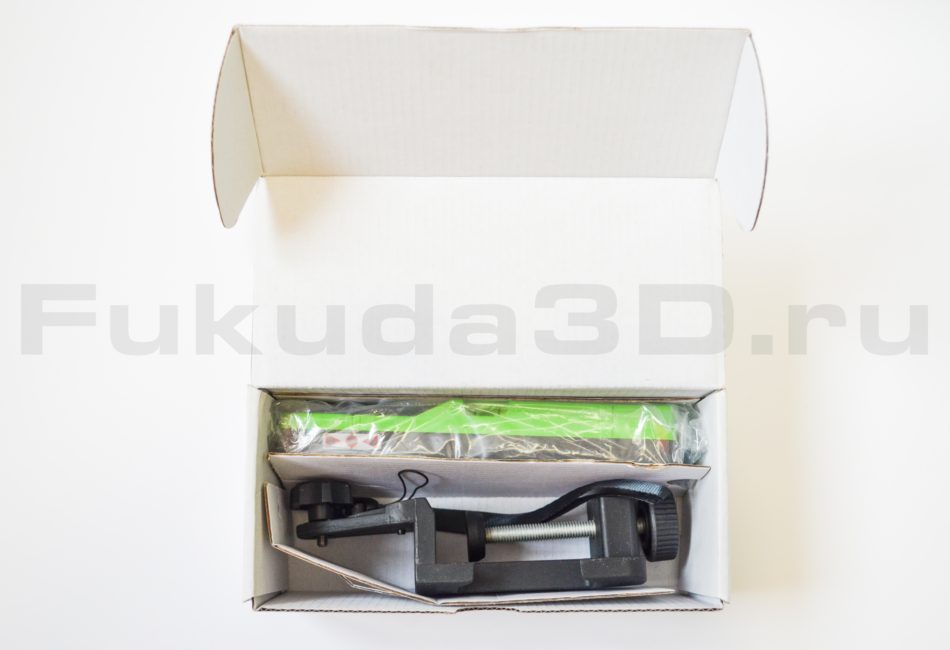 Приемник для лазерного уровня с зеленым лучом - комплектация и упаковка