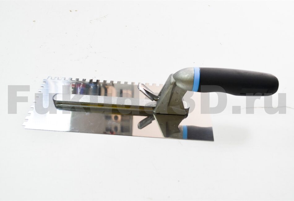 Набор металлических зубчатых шпателей со съемной ручкой