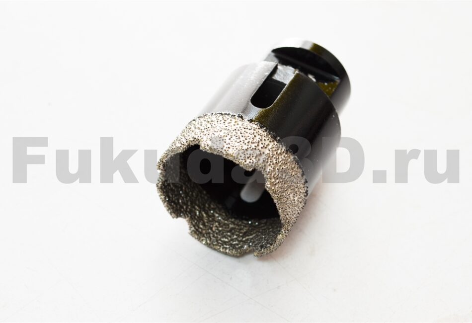 Алмазные коронки по керамограниту для сухого сверления с вакуумной пайкой 40 мм купить